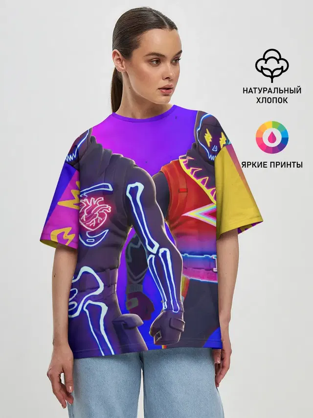 Женская футболка оверсайз