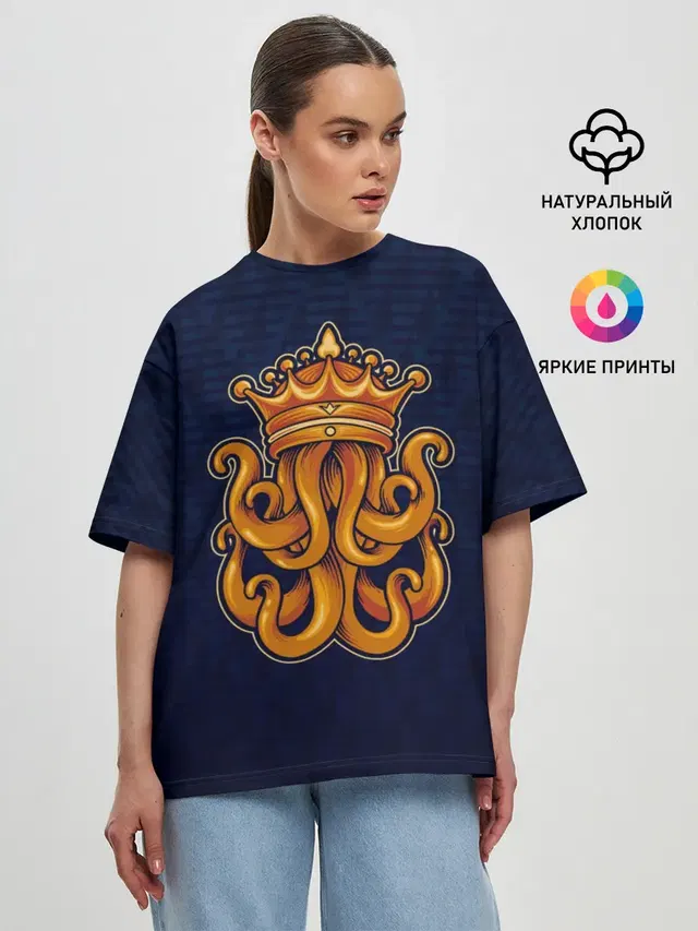 Женская футболка оверсайз