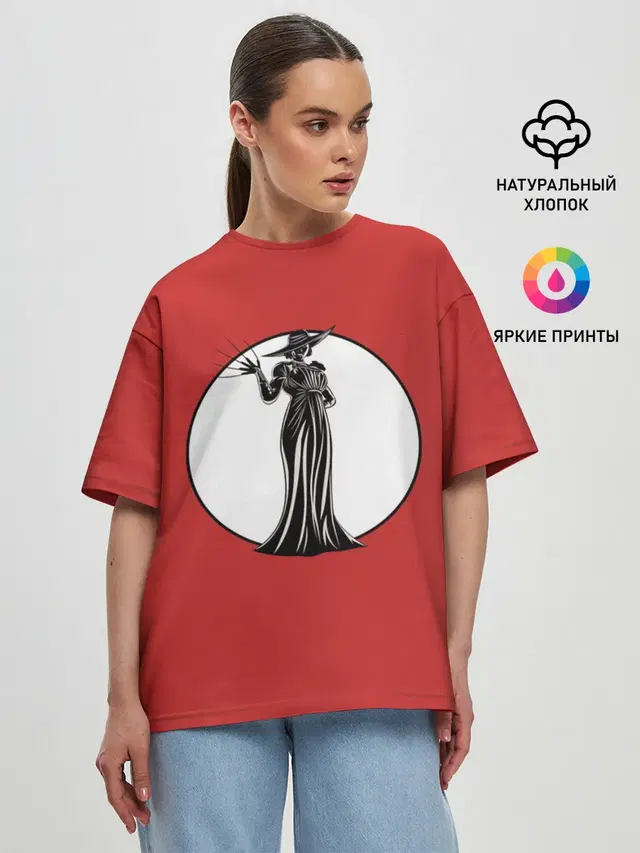 Женская футболка оверсайз