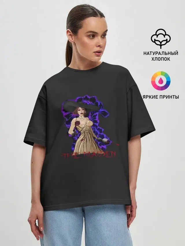 Женская футболка оверсайз