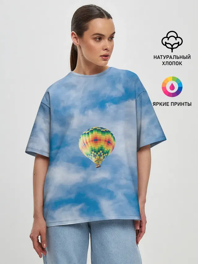 Женская футболка оверсайз