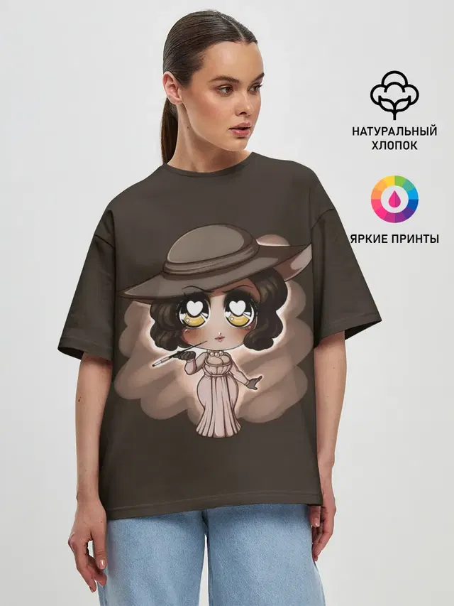Женская футболка оверсайз