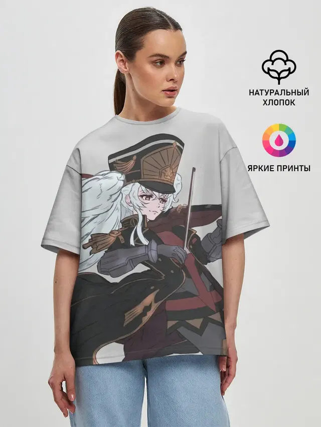 Женская футболка оверсайз