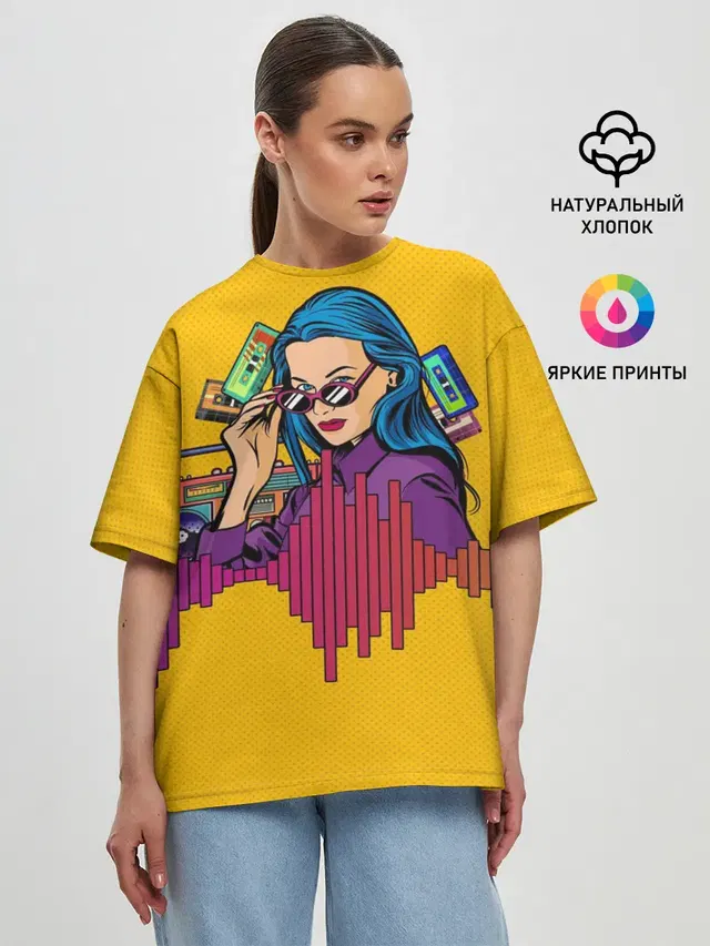 Ретро. Девушка 90-х Арт.