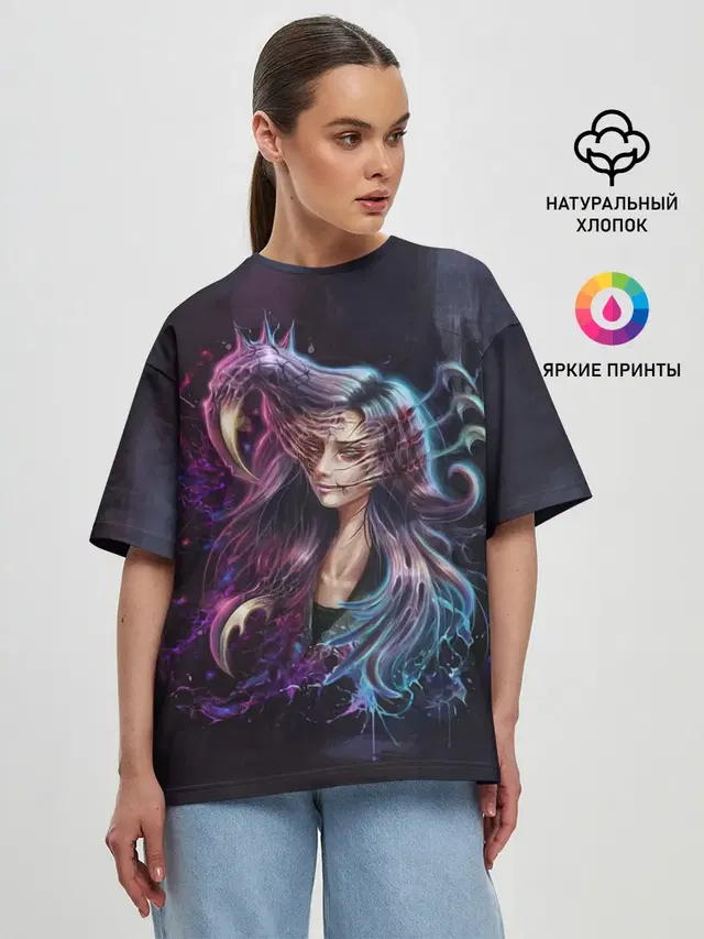 Женская футболка оверсайз