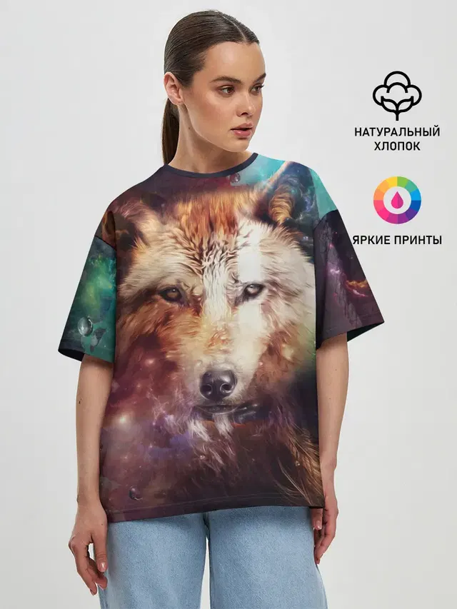 Женская футболка оверсайз