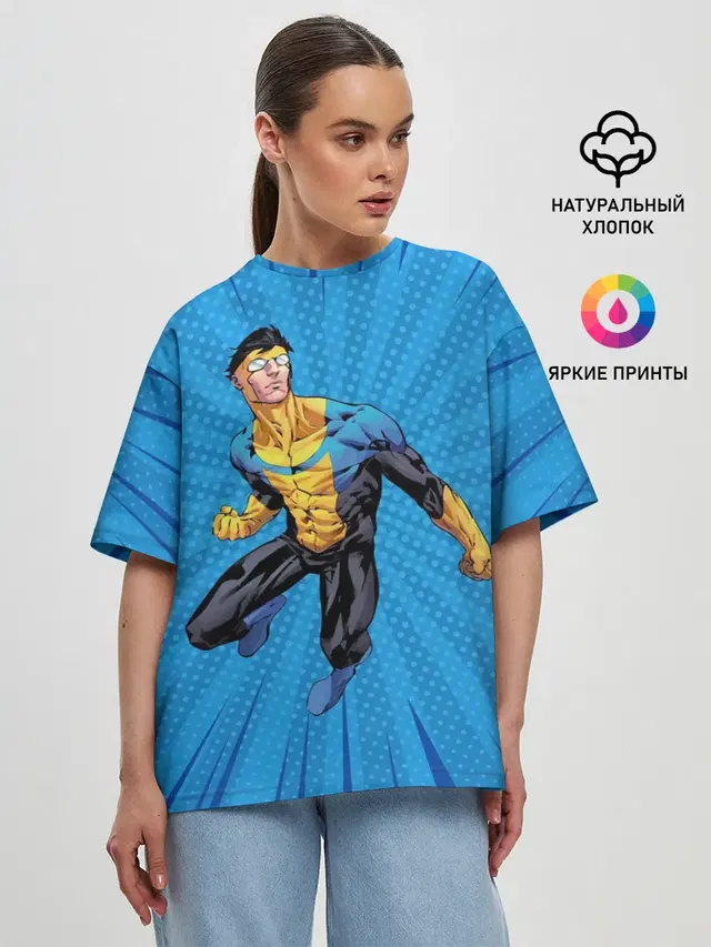 Женская футболка оверсайз