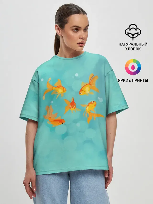 Женская футболка оверсайз