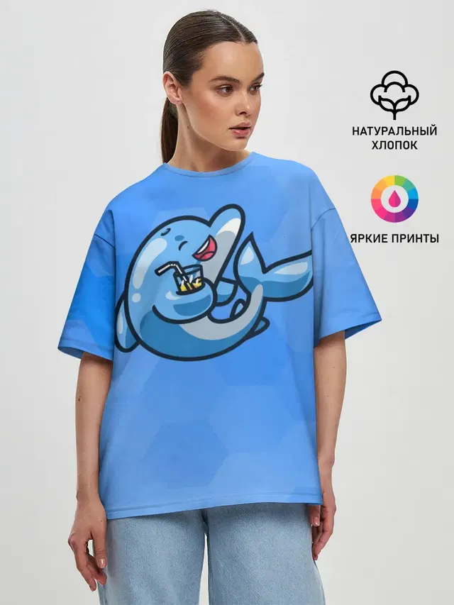 Женская футболка оверсайз