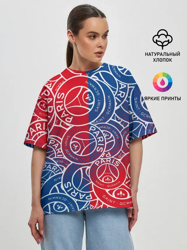 Женская футболка оверсайз