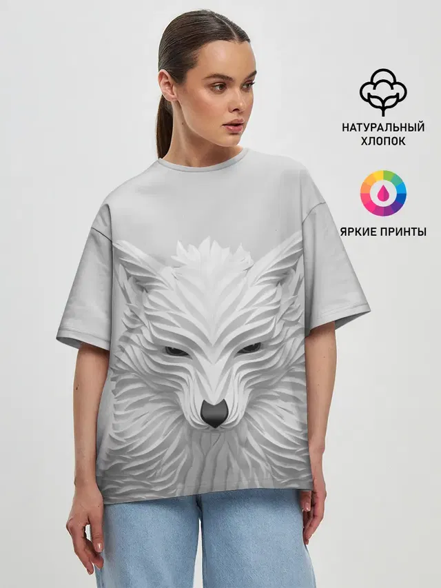Женская футболка оверсайз