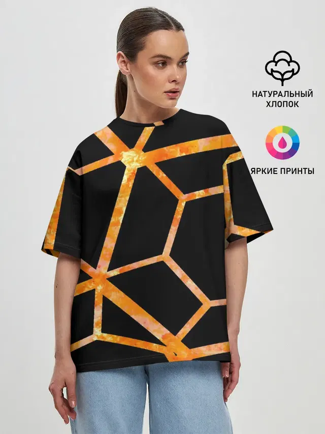 Женская футболка оверсайз