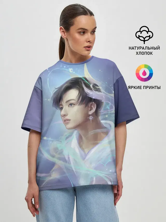 Женская футболка оверсайз