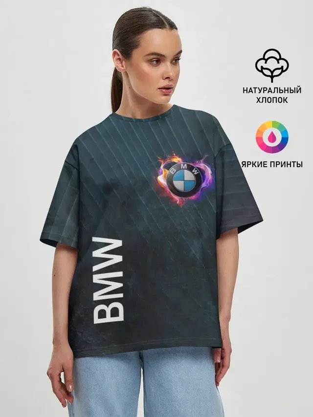 Женская футболка оверсайз