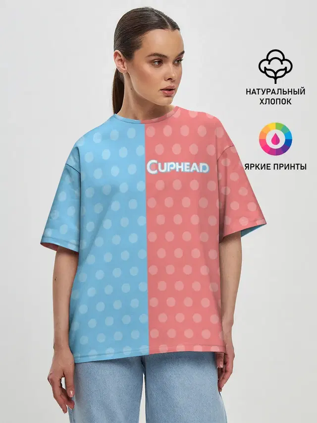 Женская футболка оверсайз