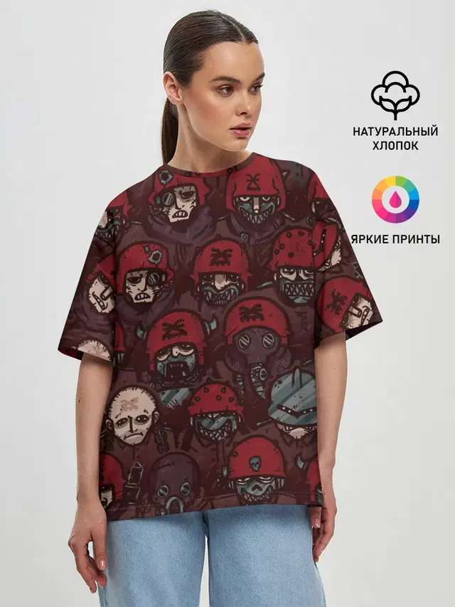 Женская футболка оверсайз