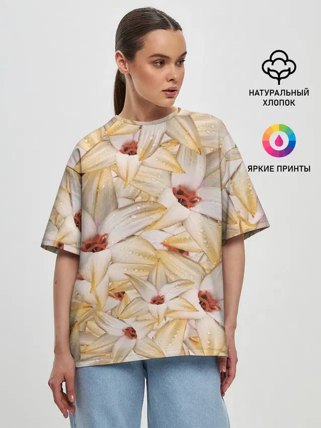 Женская футболка оверсайз