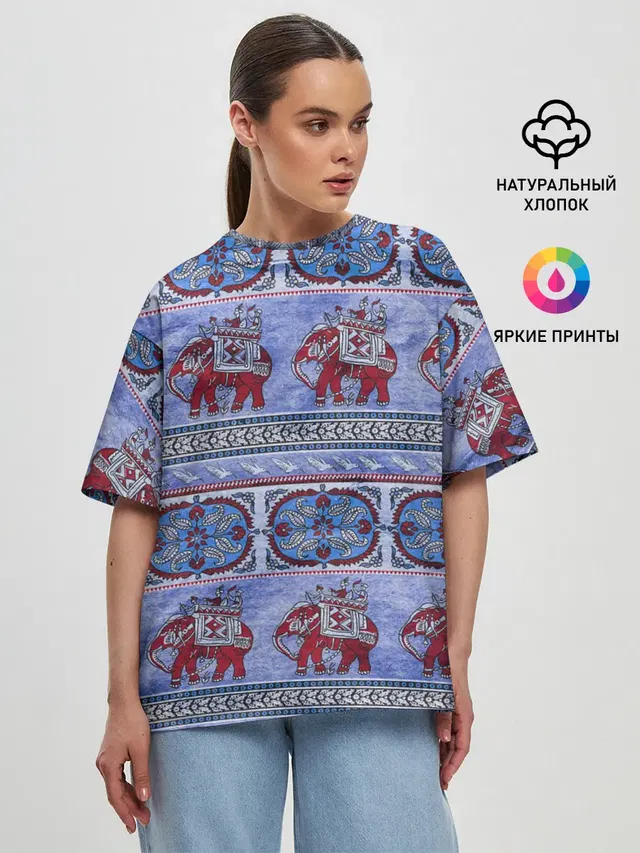 Женская футболка оверсайз