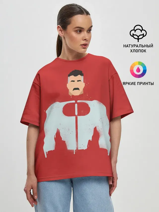 Женская футболка оверсайз