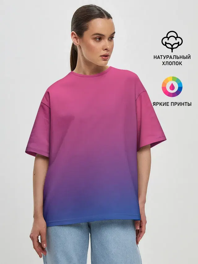 Женская футболка оверсайз
