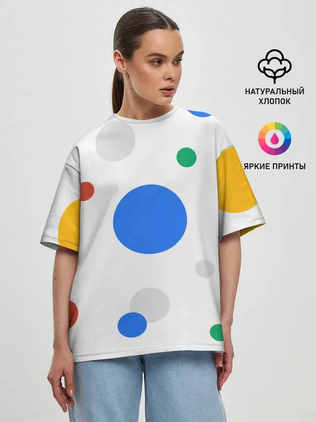 Женская футболка оверсайз