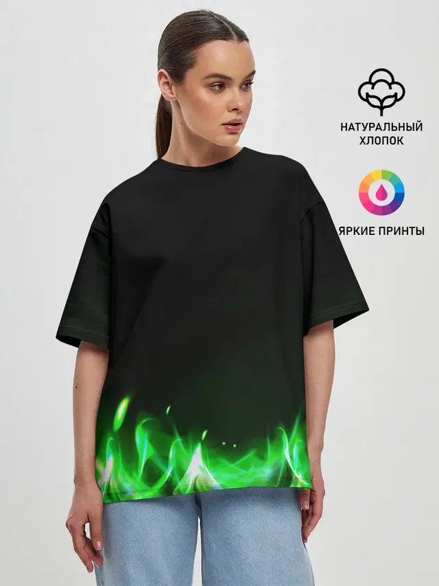 Женская футболка оверсайз