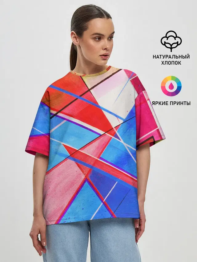 Женская футболка оверсайз