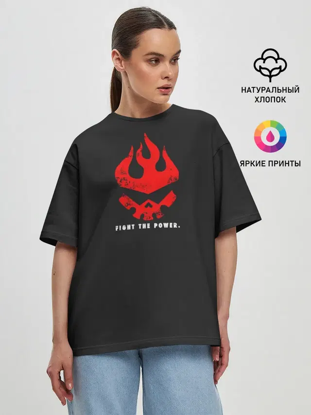 Женская футболка оверсайз