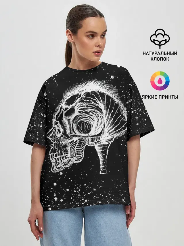 Женская футболка оверсайз