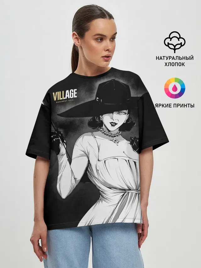 Женская футболка оверсайз