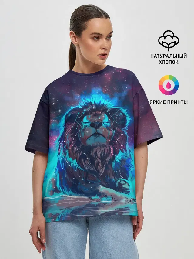 Женская футболка оверсайз