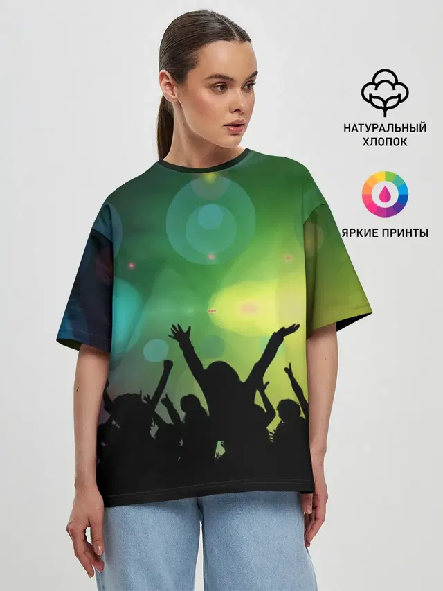Женская футболка оверсайз