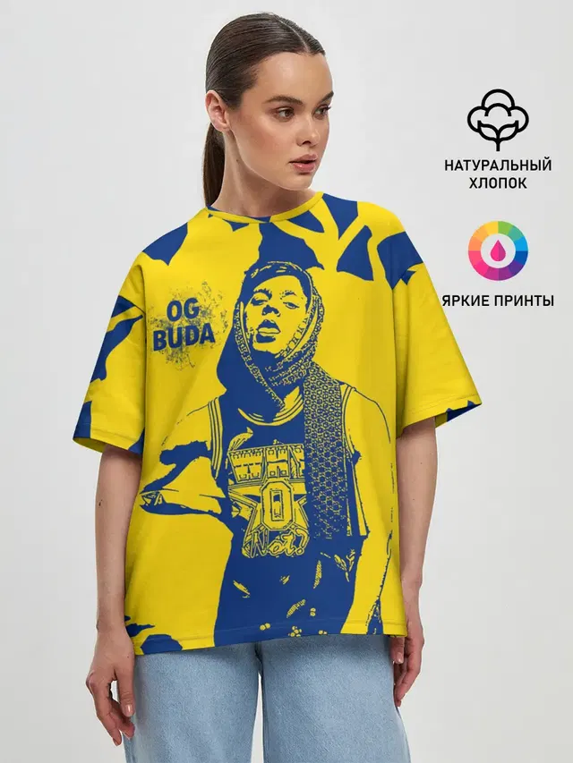 Женская футболка оверсайз