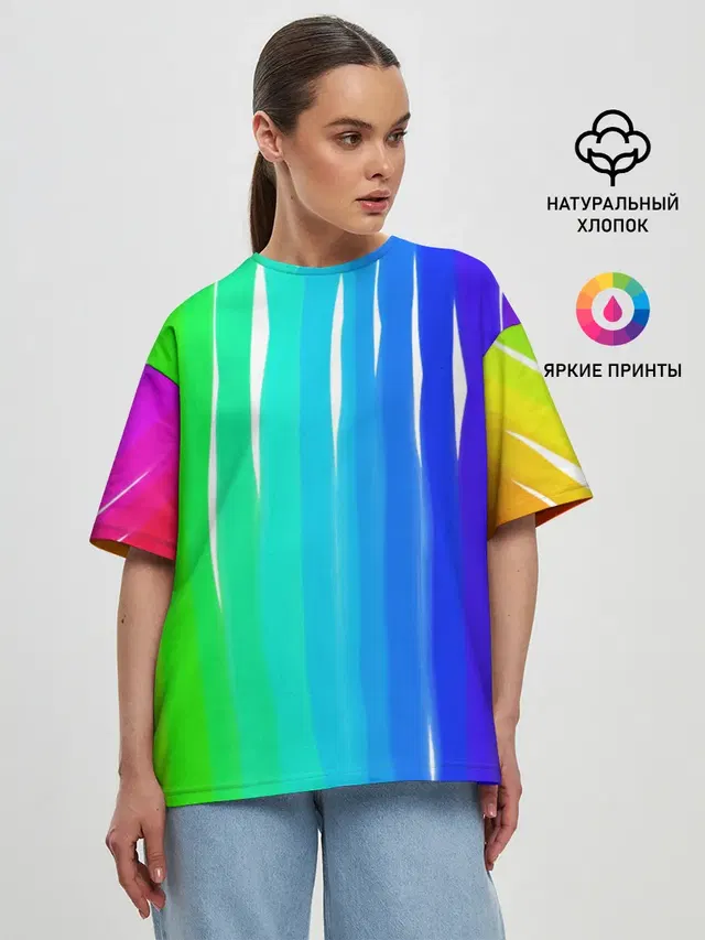 Женская футболка оверсайз