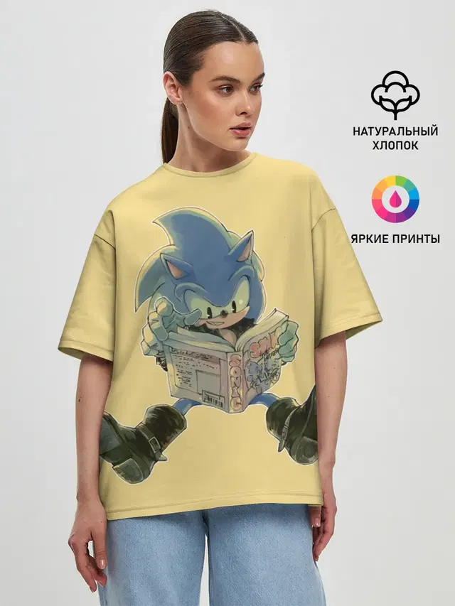 Женская футболка оверсайз