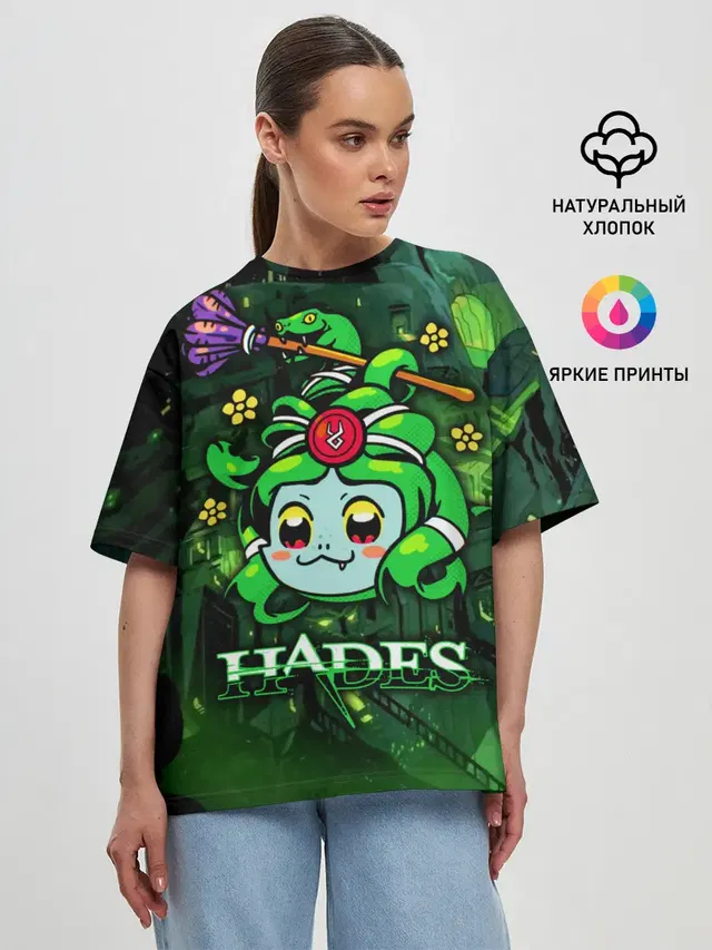 Женская футболка оверсайз