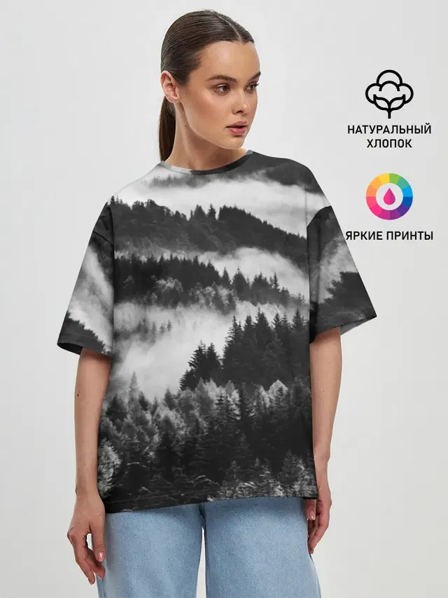 Женская футболка оверсайз