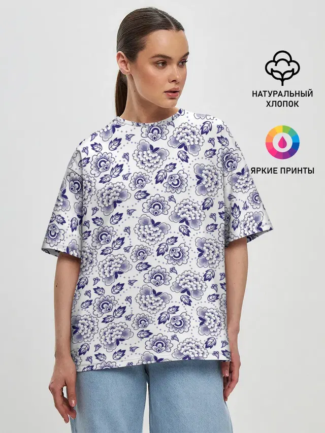 Женская футболка оверсайз