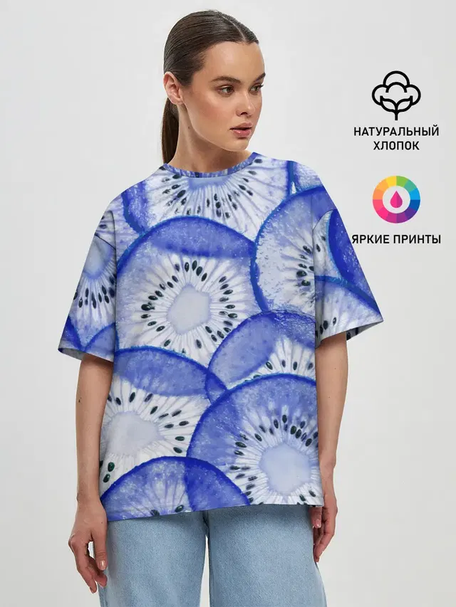 Женская футболка оверсайз