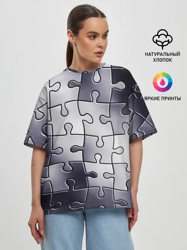 Женская футболка оверсайз