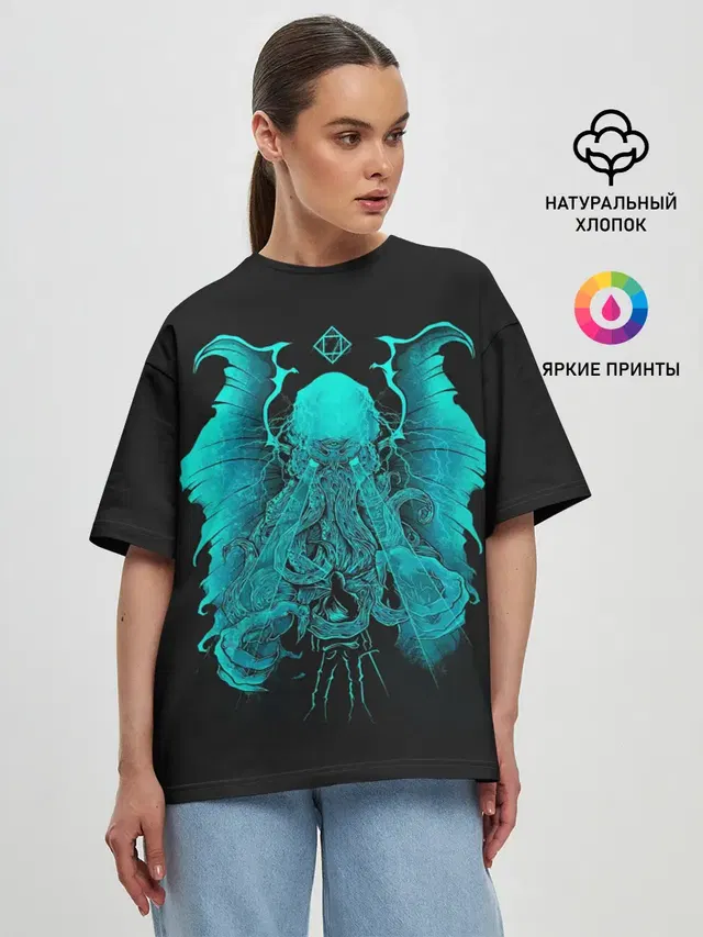 Женская футболка оверсайз