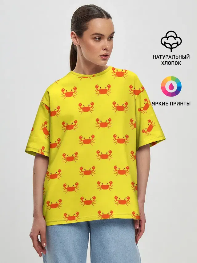 Женская футболка оверсайз