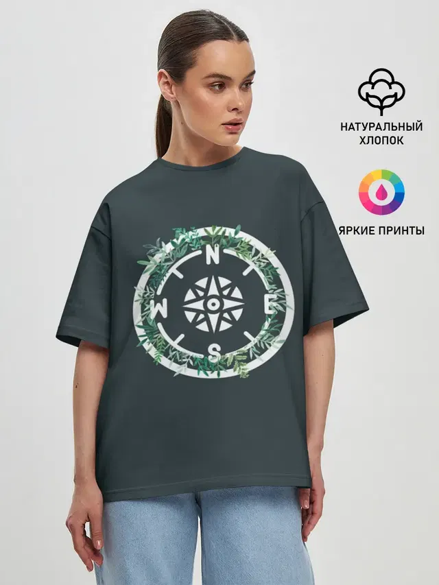 Женская футболка оверсайз