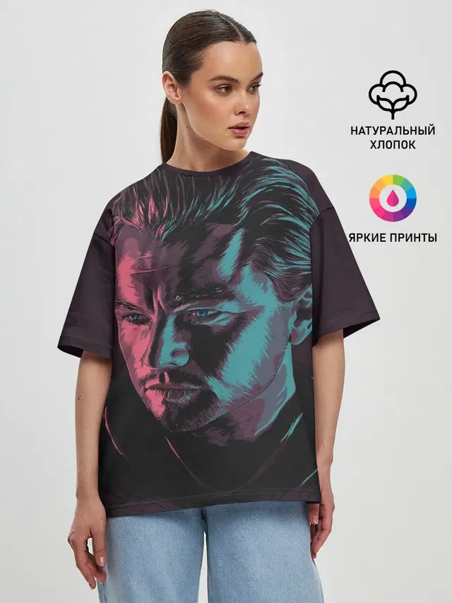 Женская футболка оверсайз