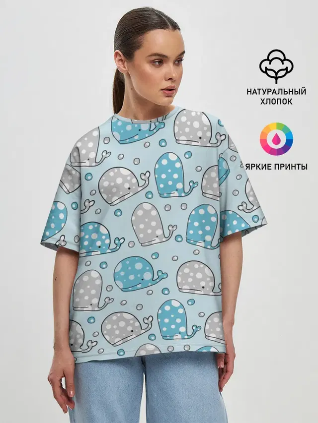 Женская футболка оверсайз
