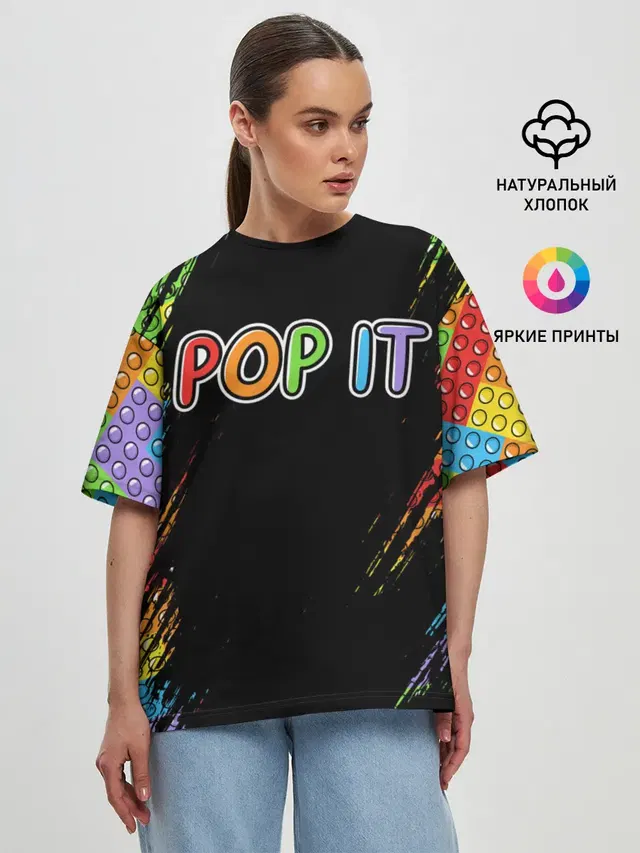 Женская футболка оверсайз