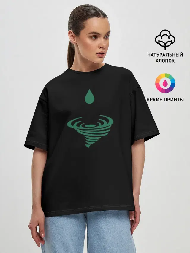 Женская футболка оверсайз