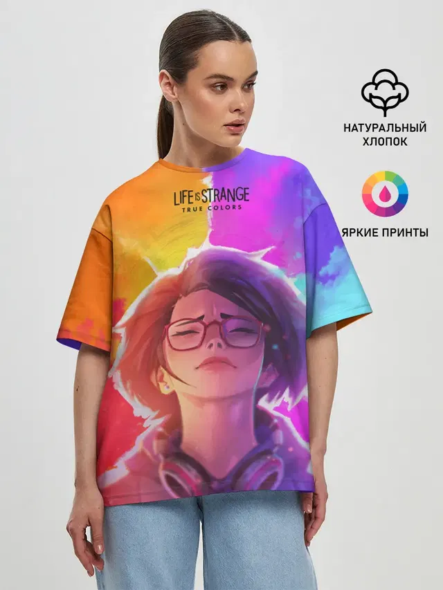 Женская футболка оверсайз
