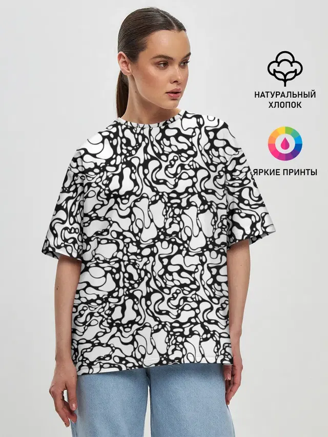 Женская футболка оверсайз