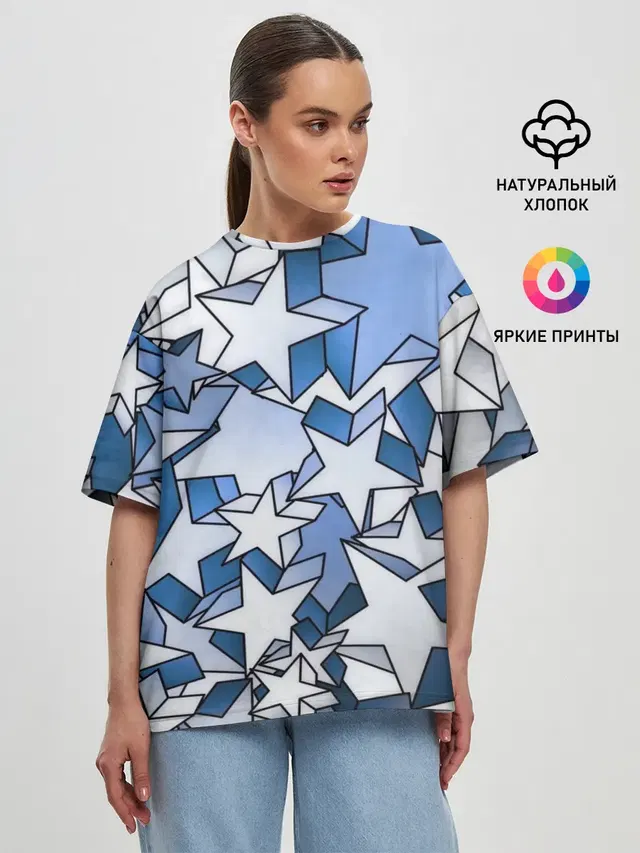 Женская футболка оверсайз